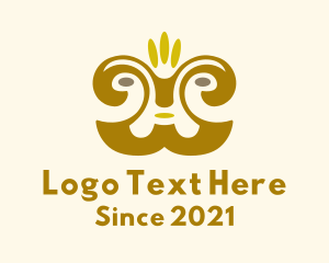 Ancient - Ancient Aztec Face logo design