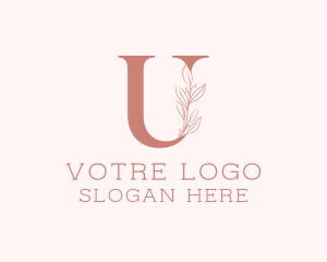 Event - Elegant Leaves Letter U logo design