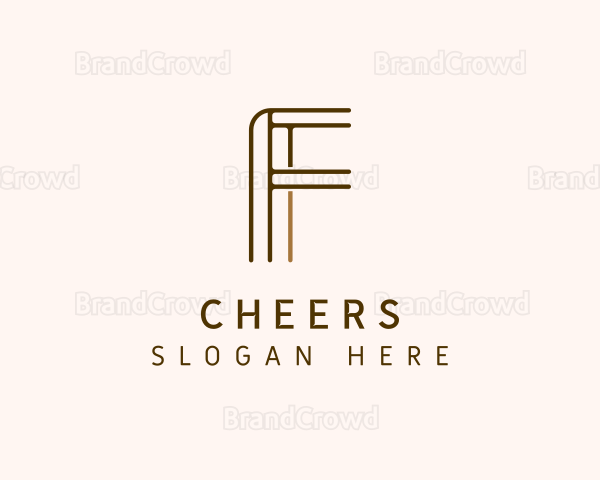 Modern Business Letter F Logo