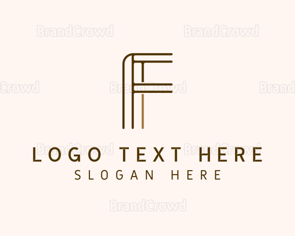 Modern Business Letter F Logo