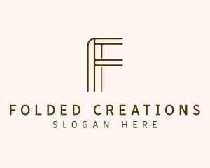 Modern Business Letter F logo design