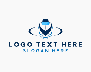Ferry - Transport Ferry Boat logo design