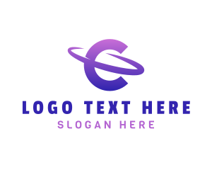 Professional Marketing Letter C Orbit logo design
