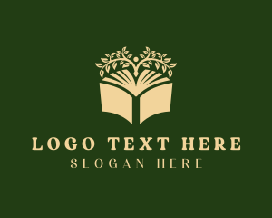 Bookstore - Publishing Book Tree logo design