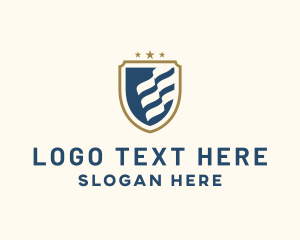 Management - Royal Banner Crest Shield logo design