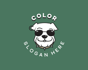 Bulldog Pet Animal Logo