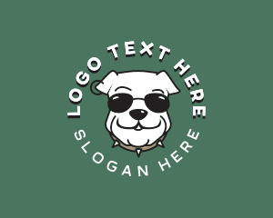 Sunglasses - Bulldog Pet Animal logo design