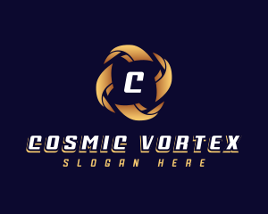 Cyber Technology Vortex logo design