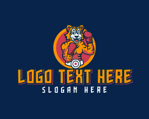 Boxer - Tiger Boxer Esport logo design