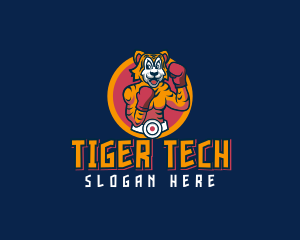 Tiger Boxer Esport logo design