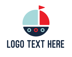 Explorer - Cute Round Boat logo design