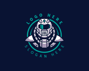 Human Astronaut Gaming logo design