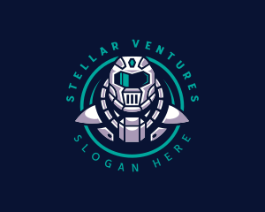 Human Astronaut Gaming logo design