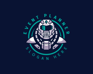 Space - Human Astronaut Gaming logo design
