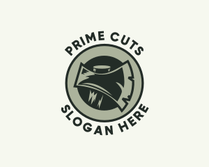 Lumber Wood Axe logo design