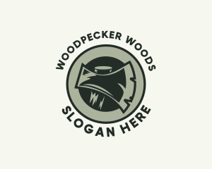 Lumber Wood Axe logo design