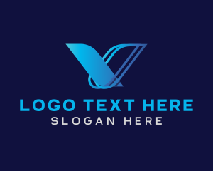 Letter Vp - Startup  Business Letter V logo design