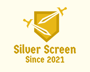 Clan - Golden Shield & Swords logo design