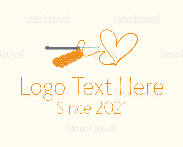 Heart Sewing Thread Logo