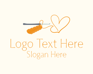 Heart Sewing Thread Logo