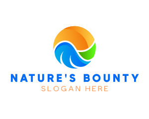  Nature Landscape Sphere logo design