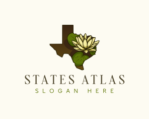 Texas Dawn Water lily logo design