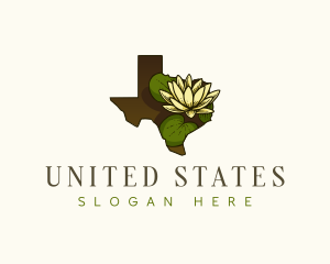 Texas Dawn Water lily logo design