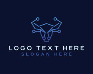 Animal - Cyber Bull Technology logo design