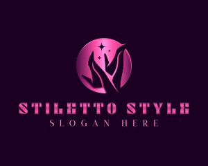 Stripper Stiletto Shoes logo design