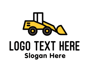 Construction - Loader Truck Construction logo design