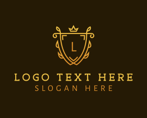 Royal - Gold Shield University logo design