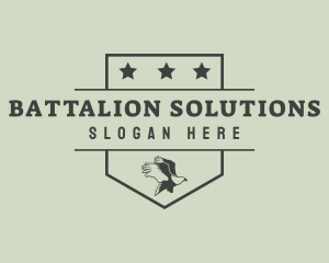 Battalion - Eagle Air Force Soldier logo design