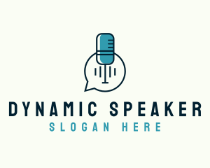 Speaker - Podcast Recording Studio logo design