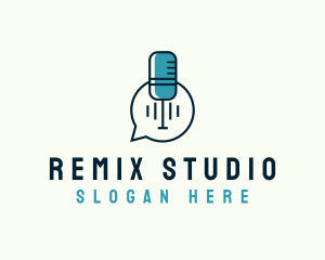 Podcast Recording Studio logo design