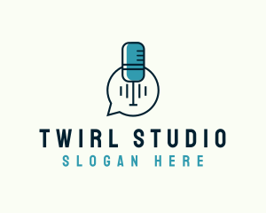 Podcast Recording Studio logo design