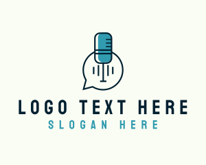 Communication - Podcast Recording Studio logo design