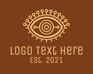 Fortune Telling - Astrological Eye Symbol logo design