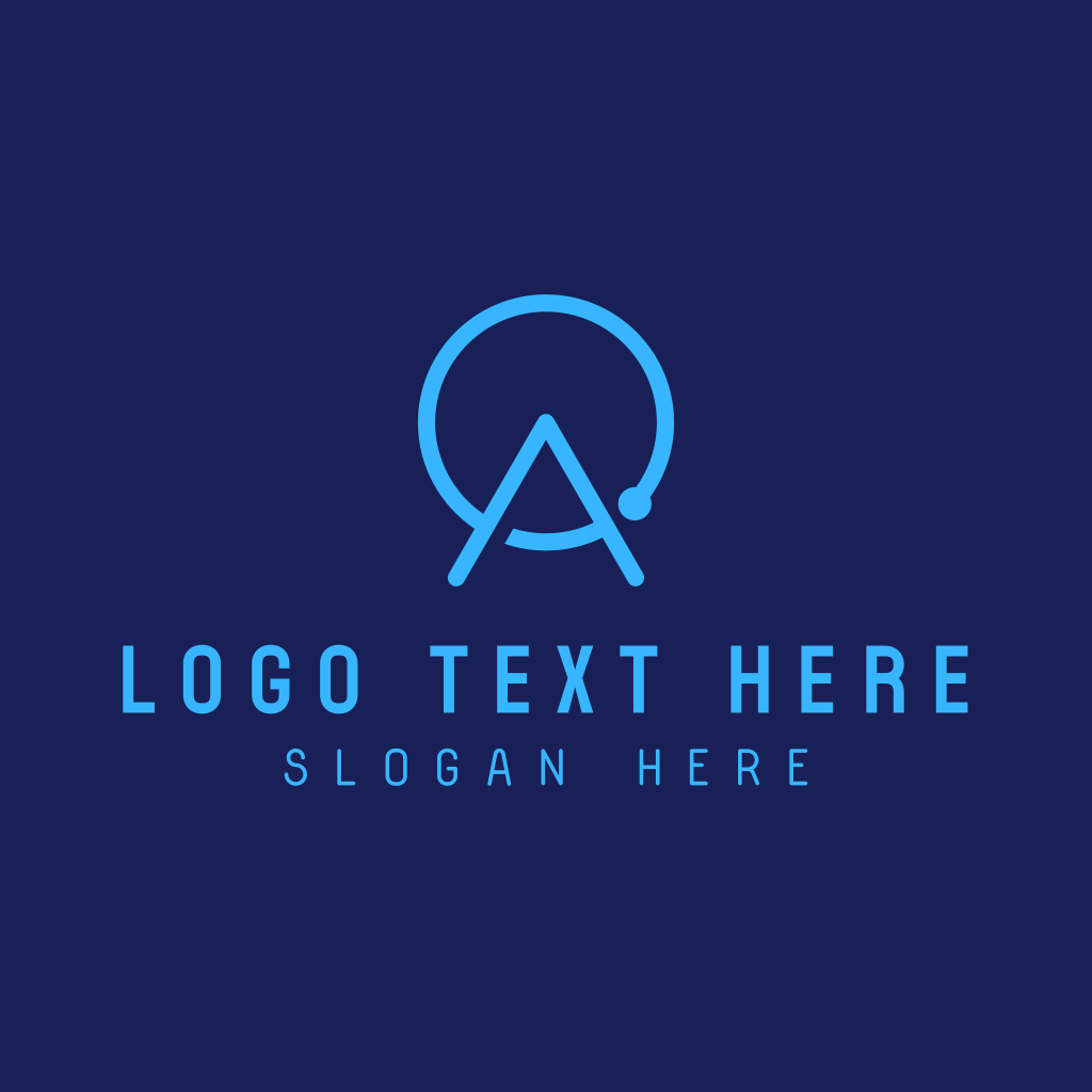Blue Tech Letter A Logo | BrandCrowd Logo Maker