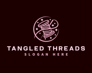 Thread Needle Sewing logo design