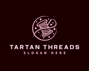 Thread Needle Sewing logo design