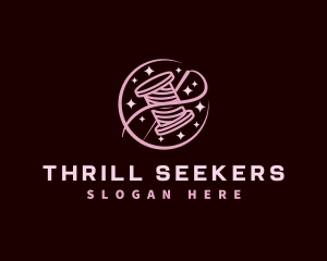 Thread Needle Sewing logo design