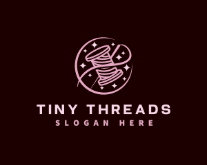 Thread Needle Sewing logo design