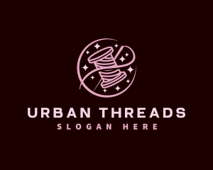 Thread Needle Sewing logo design