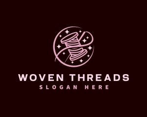 Thread Needle Sewing logo design