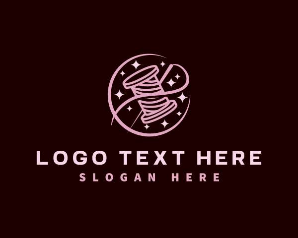 Needle - Thread Needle Sewing logo design