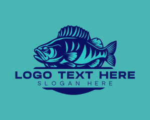 Aquarium - Deep Sea Fish Creature logo design