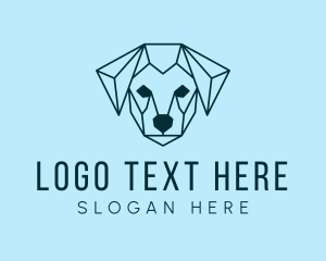 Doggo - Geometric Dog Pet logo design