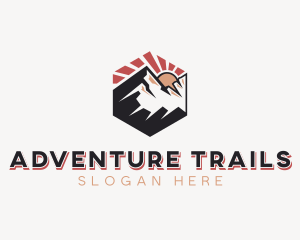 Sunrise Mountain Trekking logo design