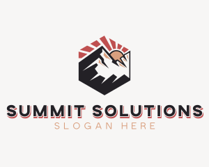 Sunrise Mountain Trekking logo design