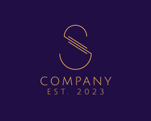 Enterprise - Luxury Letter S Outline Company logo design